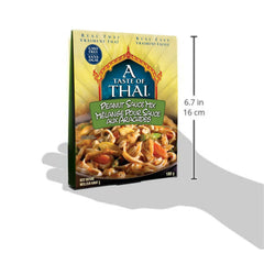 A Taste of Thai noodles stir-fry glazed with creamy peanut sauce