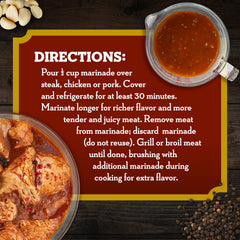 A.1. Chicago Steakhouse Marinade label close-up with branding and allergen-free note