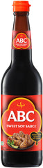 ABC Kecap Manis sweet soy sauce bottle for marinades and stir-fries.