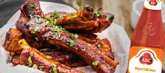 ABC Original Sambal sauce on a plate, great for dipping and sharing.