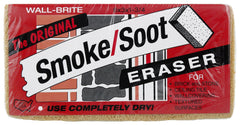Absorene Smoke Soot Eraser Sponge in-pack shown, removes soot from walls safely and effectively.
