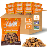 Absurd Snacks Chickpea and Granola Crunch Mix pouch ready to grab for a protein lift