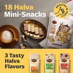 Achva Halva Mini Snacks pistachio bars offer a nutty, satisfying bite