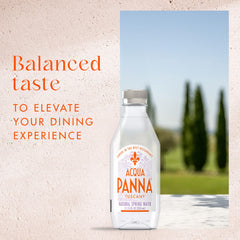 Acqua Panna bottle in fridge, ready for everyday hydration