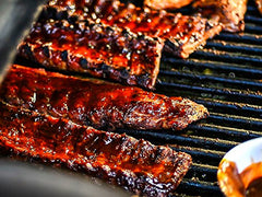 Pork shoulder with Adkins seasoning for a rich, savory profile.