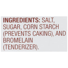 Beef cut prepared with Adolph's Unseasoned Tenderizer for a tender, juicy result