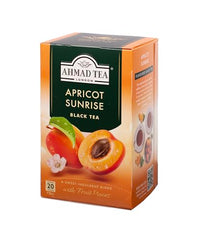 Ahmad Tea Apricot Sunrise cup steeping reveals rich aroma and depth