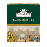 Ahmad Tea Cardamom black tea bags with no envelopes, ready for a bold brew