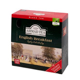 Ahmad Tea English Breakfast teabags in foil wrap preserve freshness for a brisk morning.