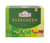 Ahmad Tea Evergreen Selection box with six green tea bags, ideal for gifting