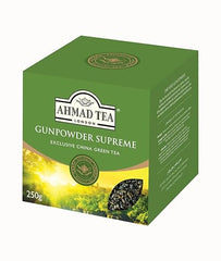 Ahmad Tea Green Tea brewing cup with infuser, bright infusion for afternoon lift.