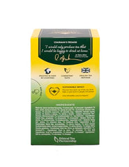 Brewed Lemon & Lime Twist yields a brisk, citrus-forward cup.