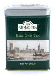 Ahmad Tea London Earl Grey 200 g tin with bergamot aroma for a refined tea ritual
