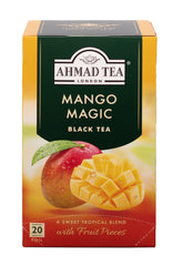 Ahmad Tea Mango Magic black tea box front showcasing premium packaging