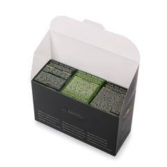 Ahmad Tea gift box showcases twelve flavors for versatile tasting sessions.