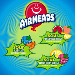 Airheads Mini Sour Lemon Berry Squeeze bar, zesty bite for celebrations