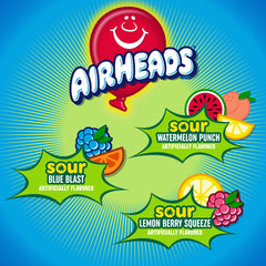 Airheads Sour Full-Size Bars watermelon punch pack adds a zesty touch to gatherings.