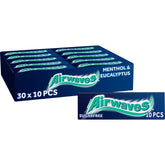 AirWaves Menthol Eucalyptus Gum box front view for fresh breath