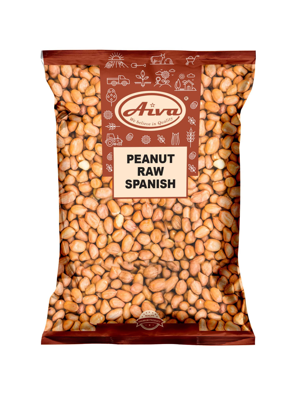 Aiva raw Spanish peanuts bulk bag ideal for cooking and bulk snacking.