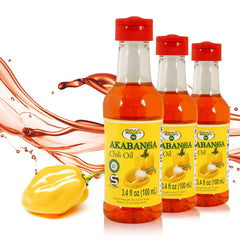 Akabanga 3-pack bottle drops for a bold flavor kick in meals