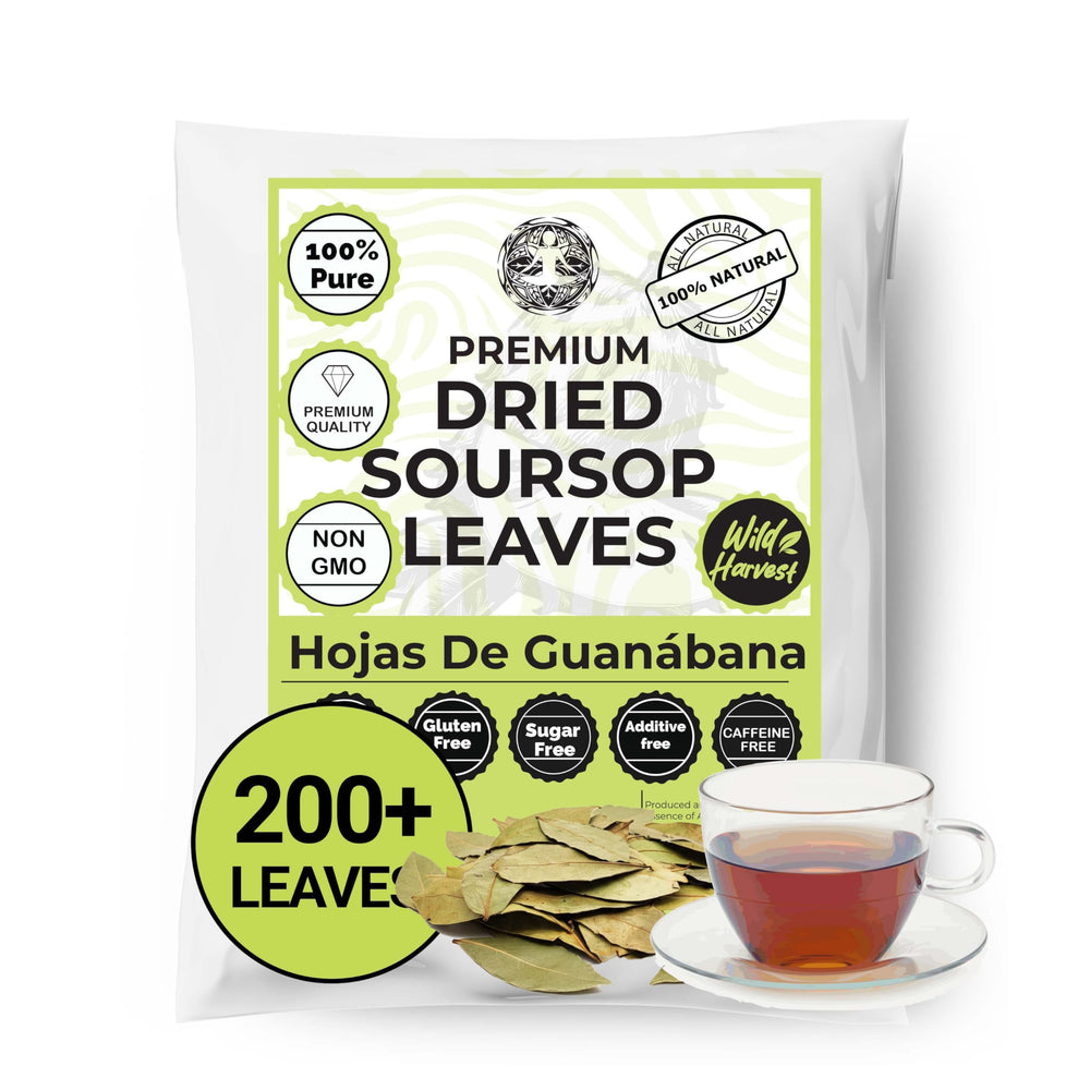 Akshit Graviola leaves loose-leaf tea – naturally caffeine-free for a soothing cup.
