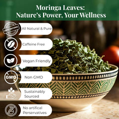 Akshit Moringa leaves dried loose-leaf ready for use