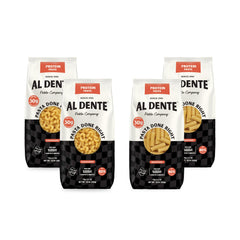 AL DENTE Protein Pasta Cavatappi in a steaming bowl, rich texture for a satisfying dinner.