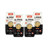 AL DENTE Protein Pasta Egg Fettuccine packaging shows the new look for keto-friendly dinners