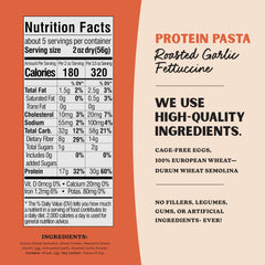 Raw ingredients for Al Dente Protein Pasta with cage-free eggs and durum wheat semolina
