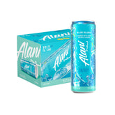 Alani Nu Blue Slush can front view shows bold flavor and zero sugar