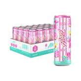 Alani Nu Cotton Candy energy can front view shows bold flavor and zero sugar