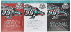 Alaska Smokehouse Natural Salmon 4oz fillet; light flavor and high protein.