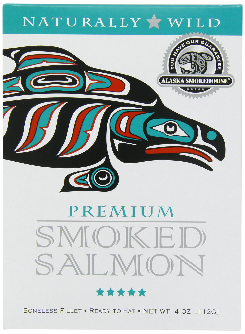 Alaska Smokehouse Premium Smoked Salmon gift box 4 oz ideal for entertaining guests