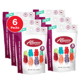 Albanese Berry Gummi Bears pack of 6 bags ready for sharing.