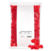 Albanese Berry Red Gummi Raspberries bag ready for sharing and snacking.
