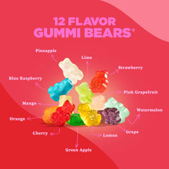 Albanese gummi bears texture soft chew close-up, savor the melt-in-mouth experience.