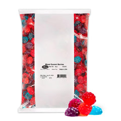Albanese World’s Best Mixed Gummi Berries bulk pack with fruity, soft chew.