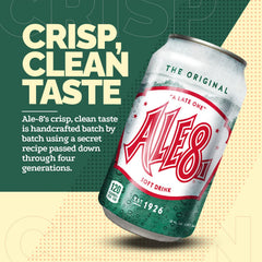 Ale-8-One glass with poured drink shows cocktail versatility.
