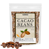 AleBrixes whole cacao beans in a 4 oz bag, ideal for baking and DIY chocolate