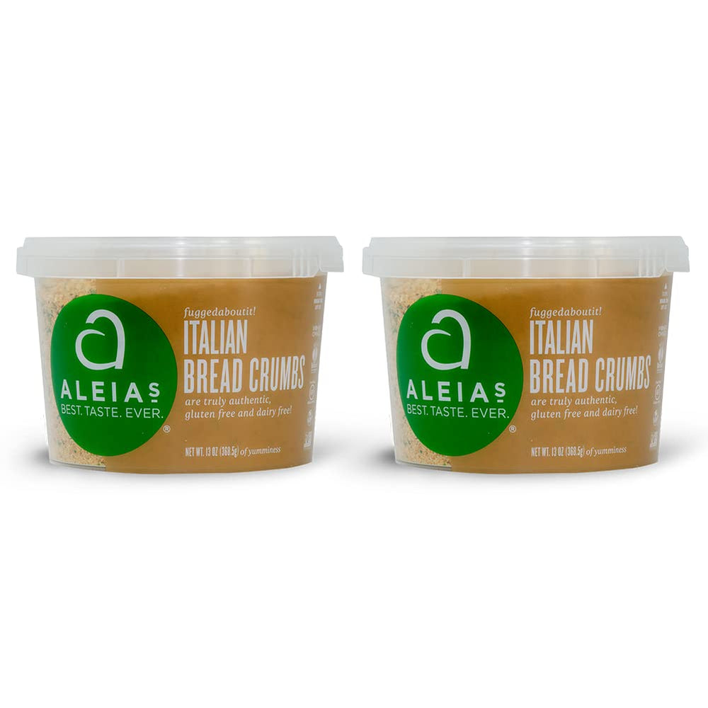 Aleia’s gluten free Italian bread crumbs two-pack for easy, flavorful coating