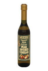 Alessi Pear White Balsamic Vinegar bottle, ideal for vibrant dressings and light glazes.