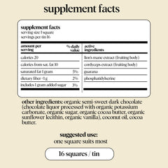 Alice Brainstorm square unwrapped highlights the single-serve portion for quick cognitive boosts