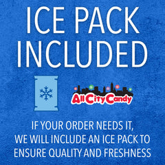 All City Candy Andes Creme de Menthe baking chips label shows kosher dairy and gluten-free features.