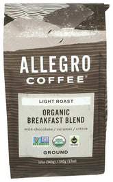 Allegro Coffee Breakfast Blend pack shot showing a bright morning ritual
