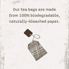 Allegro Tea organic packaging with certification badge, signaling quality and sustainability.