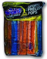 All Sport Zero Freezer Pops Blue Raz Ice for refreshing hydration during workouts