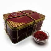 Alma Gourmet Spanish saffron threads in tin provide vibrant color for dishes