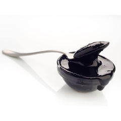 Alma Gourmet squid ink in a bowl enriching risotto with briny depth.