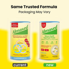 Almased meal replacement vanilla serve highlights versatile nutrition for daily use