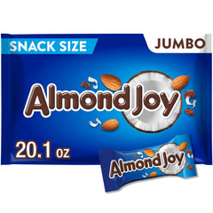 Almond Joy jumbo bag with coconut and almond bars for sharing